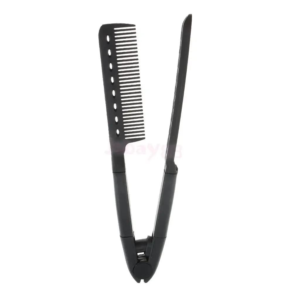 Salon Hairdress Hairdress Styling Hair Plate Foldable V-shaped comb