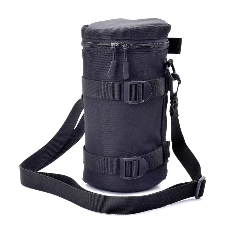 Custodia protettiva per obiettivo spessa con cerniera per foto, compatibile con la fotocamera DSLR Canon Nikon Sony Olympus Panasonic