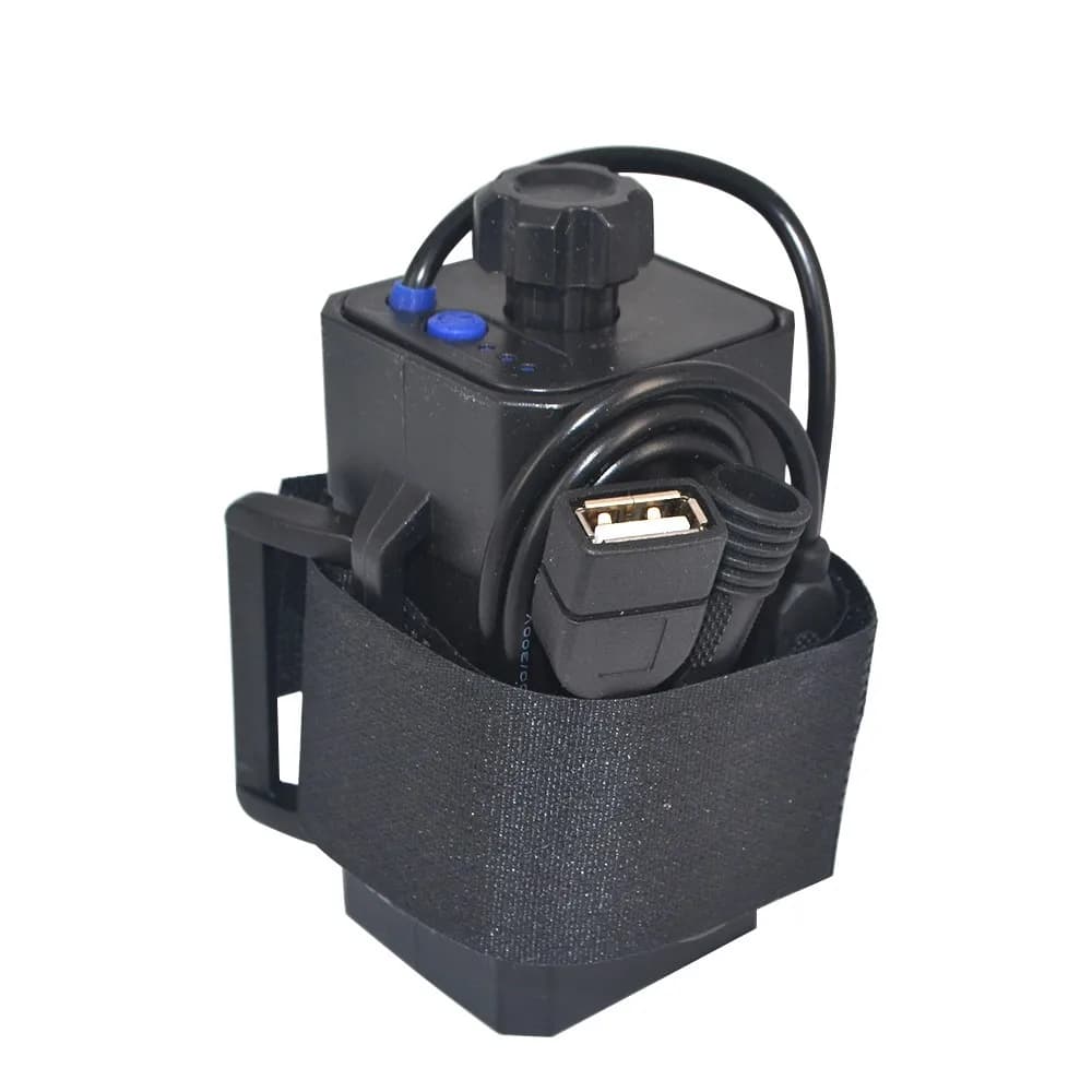 Scatola di immagazzinaggio impermeabile del pacco batteria dell'abs scatola di potere del supporto della batteria 4x18650 per il telefono cellulare degli accessori della luce della bicicletta della bici