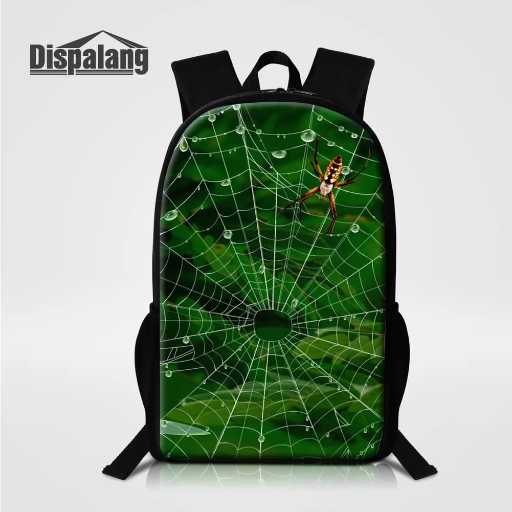 Zaino con stampa ragno per ragazzi e uomini, zaino scolastico alla moda, borsa per libri quotidiana Mochilas Escolar