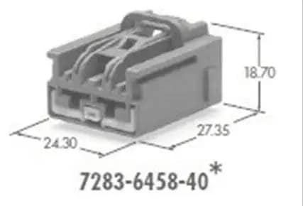 Connettore elettrico automobilistico impermeabile femmina a 2 pin di spedizione gratuita 7283-6458-40