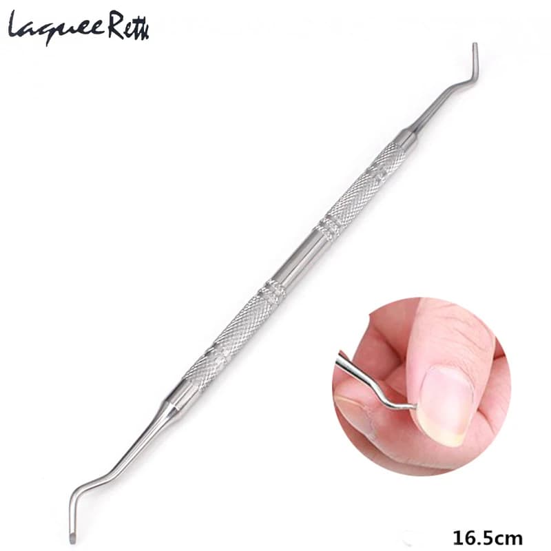 Professionale Double Ended incarnite Toe Nail Lifter unghia del piede Paronychia podologia Pedicure Nail Care Hook Foot Clean Tool