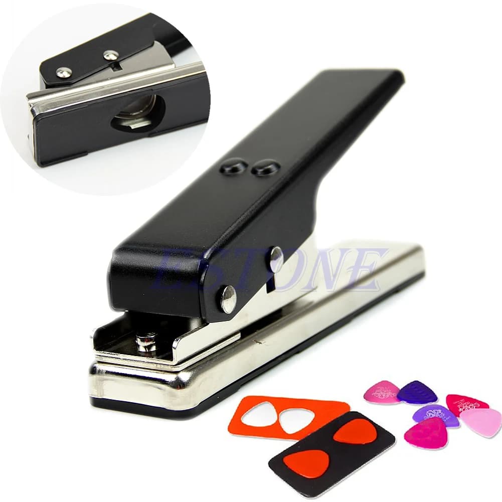 Accessori per chitarra plettro per chitarra professionale nero e argento Punch Picks Maker Card Cutter Pick fai da te