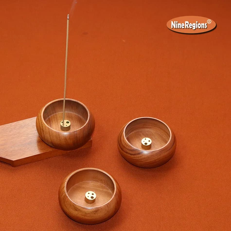 Japanese‑Style Wooden Incense Stick Holder With Wood Stand Zen Desktop Incense Burner Home Office Teahouse Decor Aroma Accessory