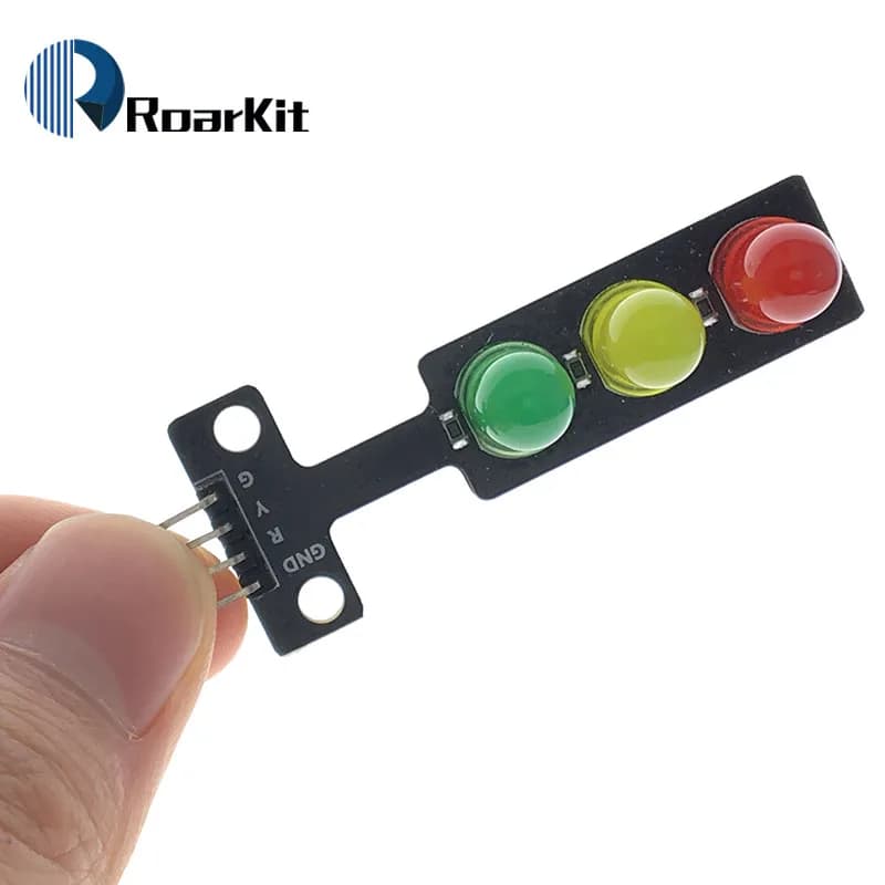 Mini modulo Display a LED per semaforo 5V per Arduino rosso giallo verde 5mm LED RGB-semaforo per modello di sistema semaforo