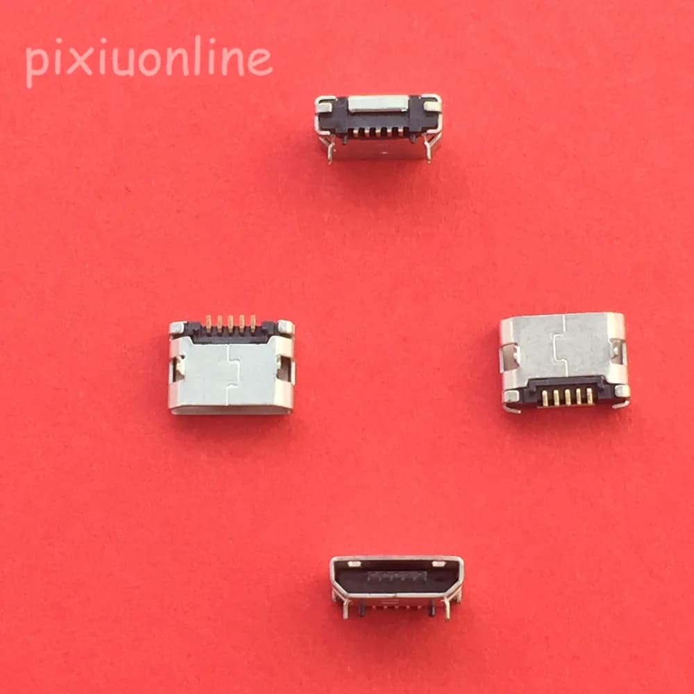 10 pz G19Y Micro USB 5pin Connettore Femmina per Il Telefono Mobile Micro USB Presa di Ricarica Bocca Diritta Vendita in Perdita Russia