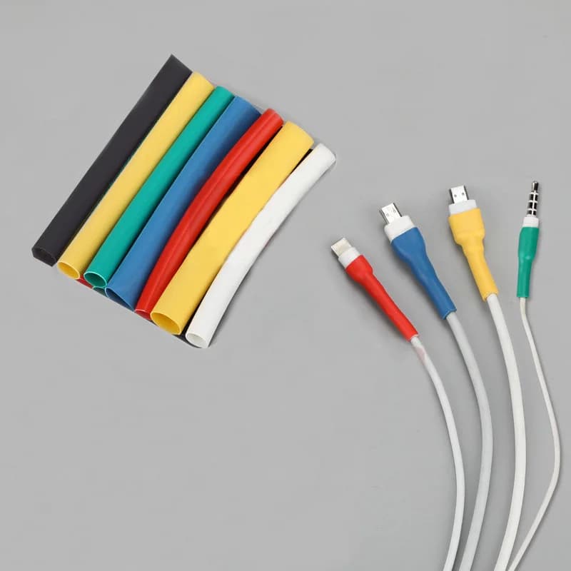 10 centimetri Protezione del Cavo Tubo Termoretraibile Organizzatore Copertura di Gestione del Cavo Per Android iPhone 5 5s 6 6s 7 7p 8 8p xs Auricolare MP3 USB