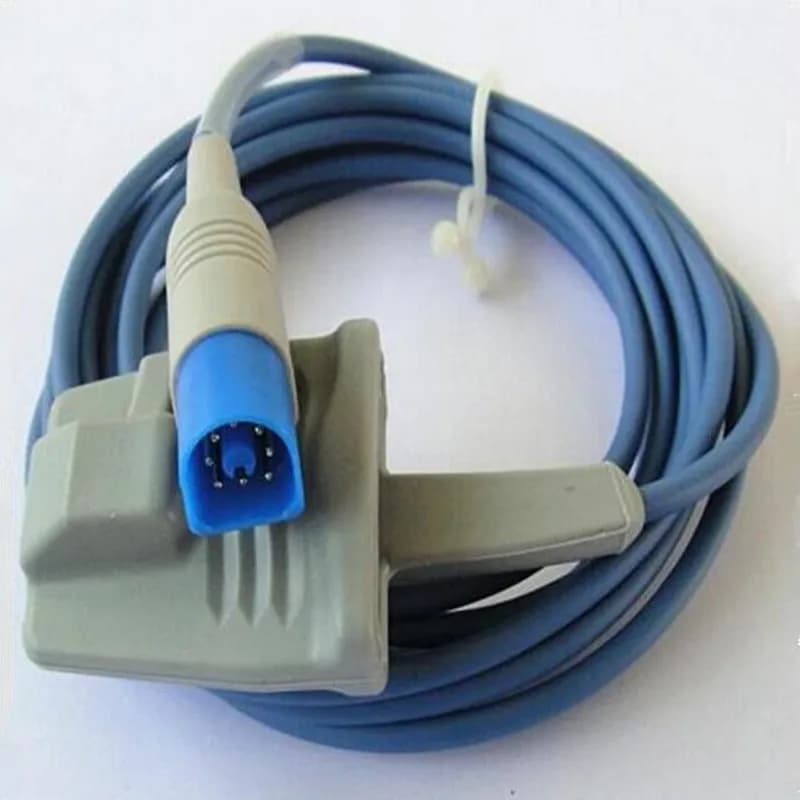 Compatible for Philips/HP M1941A 8PIN Adult Softtip Silicone Spo2 Sensor Pulsossimeter Probe MP20/30/40 Oxygen Sensor 3M/9ft