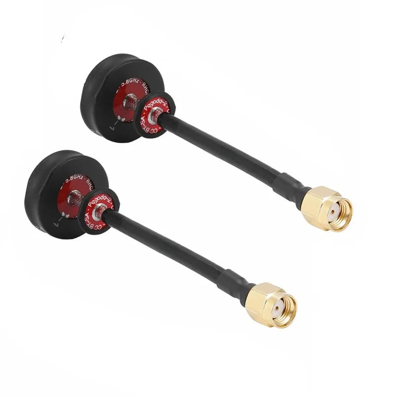 Pagoda 2 pagoda-2 5.8 ghz FPV Antenna SMA e RP-SMA Spina Connettore per RC FPV Da Corsa Drone Quadcopter