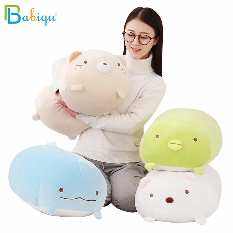 30/60cm morbido animale cartone animato cuscino cuscino simpatico cane grasso gatto maiale peluche Sumikko Gurashi farcito regalo di compleanno per bambini