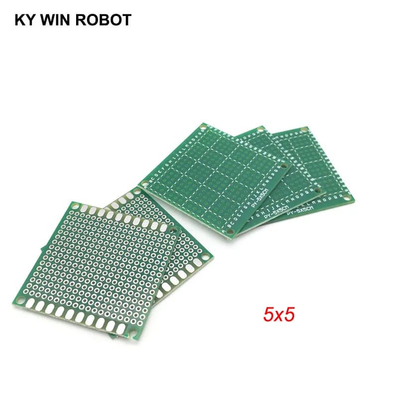 5 pz 5x5cm 50x50mm singolo lato prototipo PCB universale circuito stampato Protoboard per Arduino