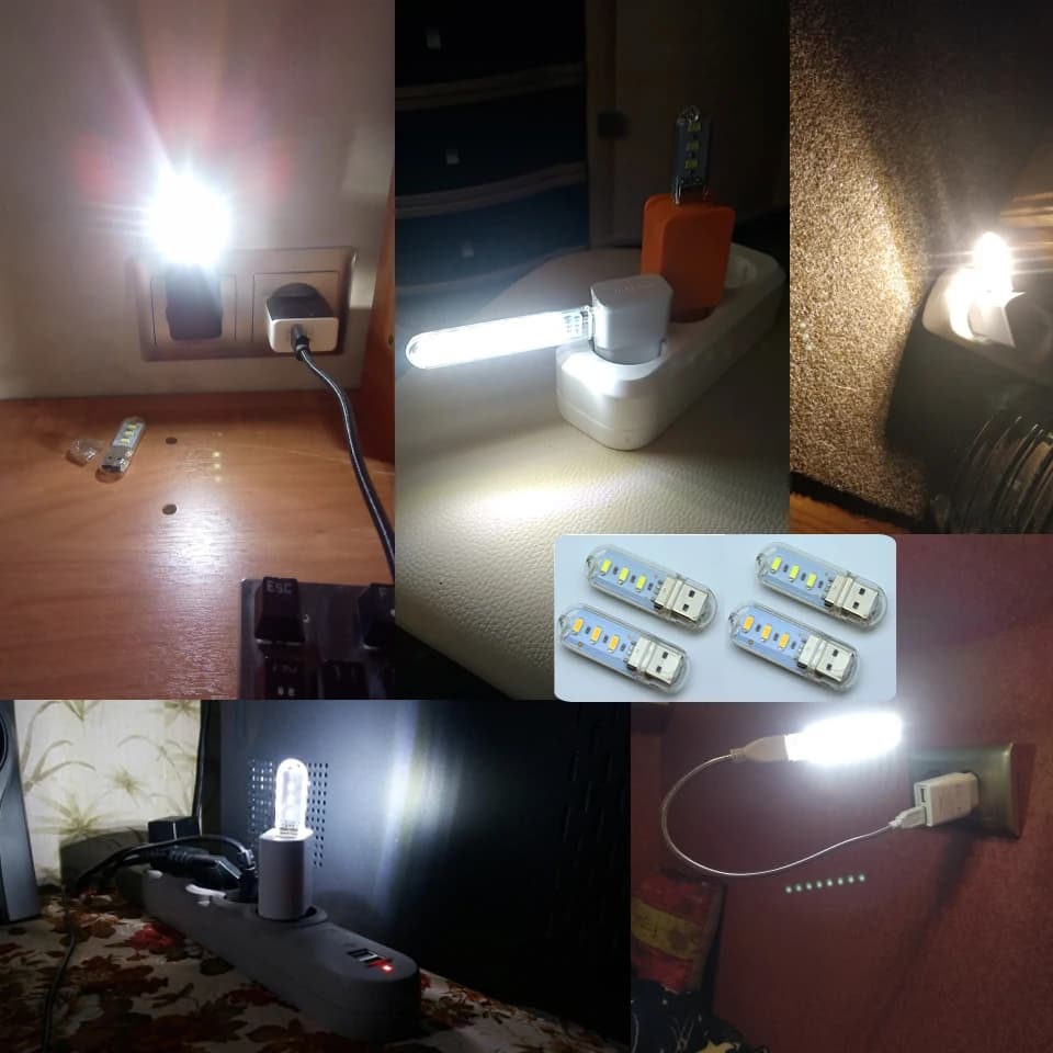Mini luci da libro USB Lampade a LED USB portatili DC5V Lampada da lettura ultra luminosa per Power Bank Camping PC Laptop Luci notturne USB