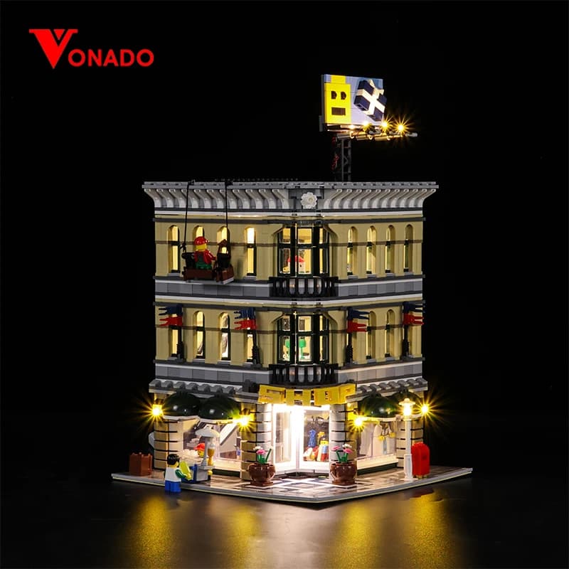 Vonado Set di illuminazione a LED per 10211 Creator Grand Emporium Light Kit (non incluso il blocco)