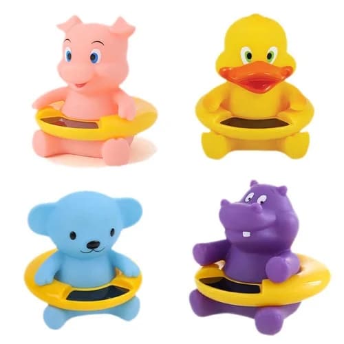 2017 Nuovo cartone animato carta per test della temperatura del bambino termometri digitali per acqua in silicone medico Baby Monitor tester termometro 1 PZ
