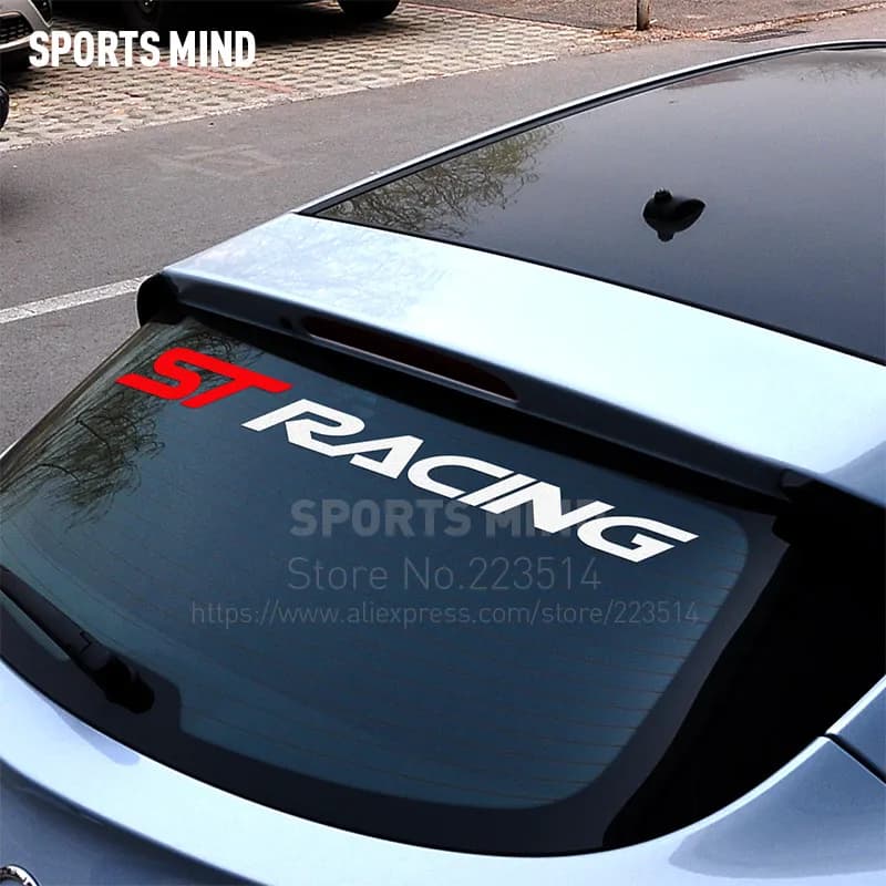 Sports Mind ST RACING Automobiles Car Sticker Decal Car Styling For Ford Focus Ranger Kuga Mondeo Fiesta Exterior Accessories