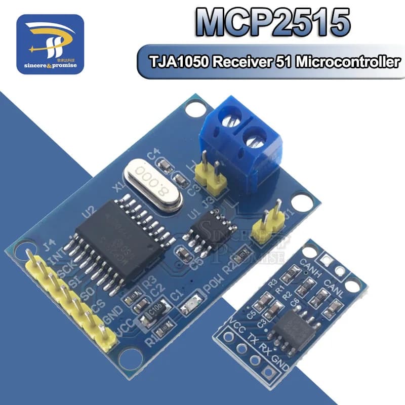 MCP2515 CAN Bus Driver Module TJA1050 SPI Receiver For 51 MCU ARM Controller Interface Module For Arduino Kit FAI FROM YOU NEW