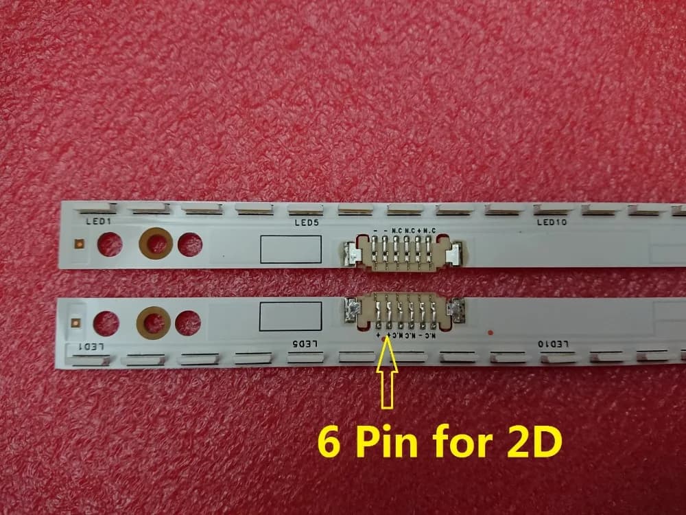 2 pz/set 60LED retroilluminazione a LED per Samsung UE46ES5507K Un46ES6100g Un46es6100 UE46ES5500 SLED 2012SVS46 7032NNB RIGHT60 LEFT60 2D