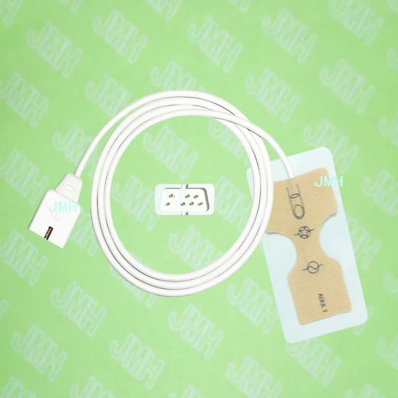 Compatible DB9 7 pin Nellcor/CSI/BCI/HP/GE.... The pulse oximeter monitors the disposable SPO2 sensor for adults (nonwoven), 5 pcs.