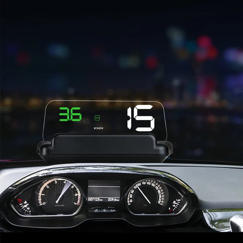 BigBigRoad Per Peugeot 508 607 806 206 207 301 307 308 407 Proiettore per parabrezza per auto Computer di bordo HUD Head Up Display OBD 2