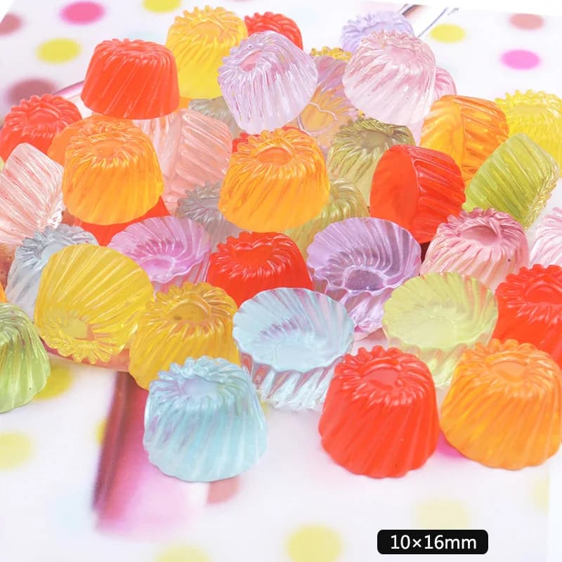10pcs Spirale Pudding Della Caramella Della Polimero Melma Scatola di Giocattoli Per I Bambini Pendenti E Ciondoli di Modellazione di Argilla FAI DA TE Kit Accessori Per Bambini Plastilina