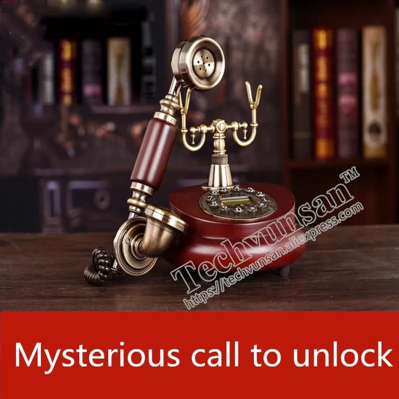 NEW Mysterious call props Telephone office Smart phone Unlock Takagism game real life room escape room prop
