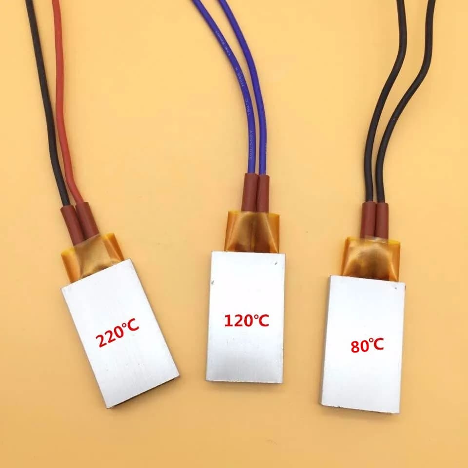 2 Pcs Riscaldatori Ptc Elemento Riscaldante Accessori Asciugacapelli Bigodini Riscaldatore 80/120/220 Gradi Celsius 12V riscaldatore Ad Aria