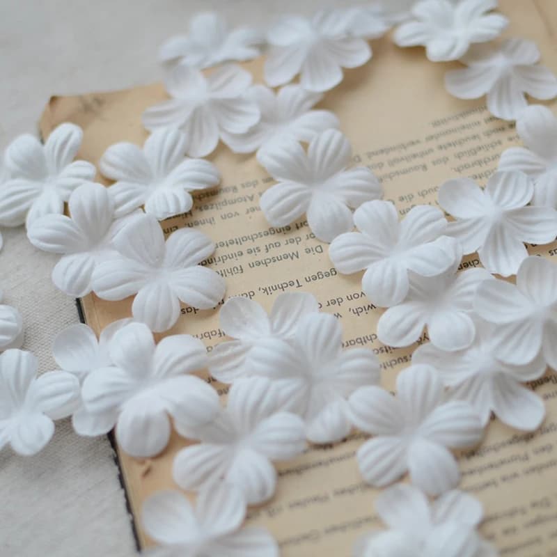 100 Pezzi Kit Accessori Fai-da-Te con Applicazioni Floreali per Decorazione Casa, Matrimoni, Cucito, Abiti da Festa, Ornamenti per Capelli
