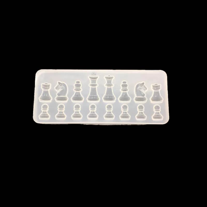 1 pcs UV Gioielli In Resina di Silicone Liquido Muffa Internazionale di scacchi Della Resina Pendenti e Ciondoli Stampi Per Il FAI DA TE Intervallare Decorare Fabbricazione Dei Monili