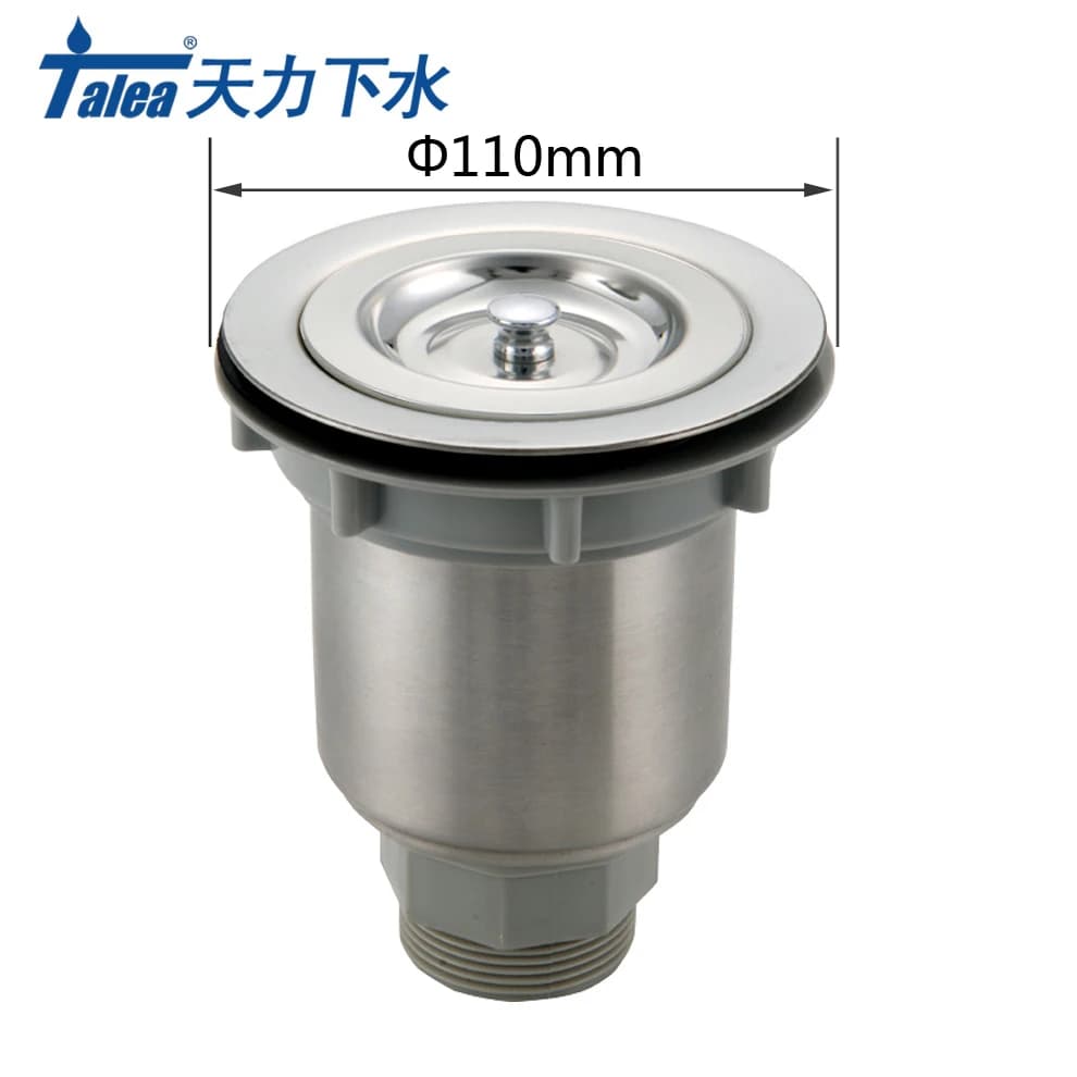 Talea 110mm lavello in acciaio inox filtro di scarico lavello da cucina tappo cestello filtro filtro fognatura tappo a rete rifiuti
