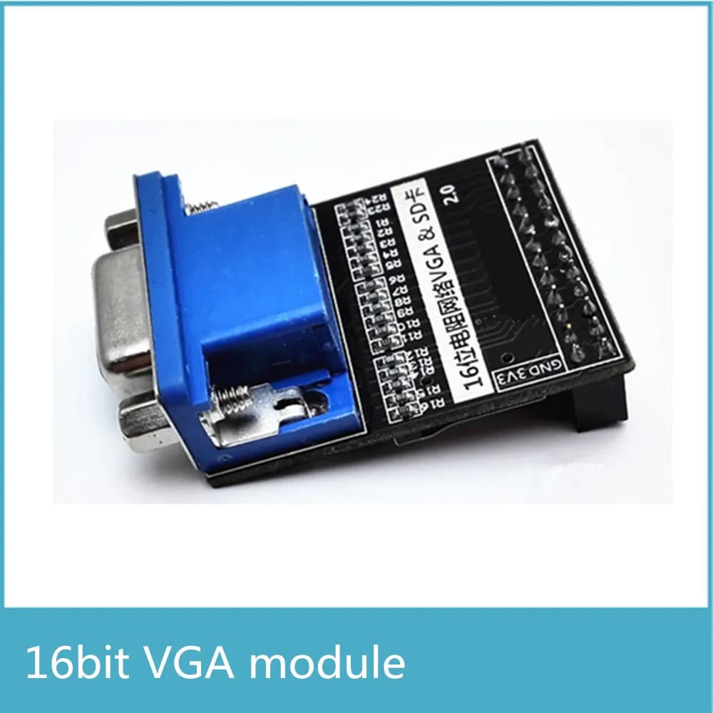 Modulo VGA a 16 Bit True Color 65536 a colori con acquisizione di immagini Video dell'interfaccia della scheda SD