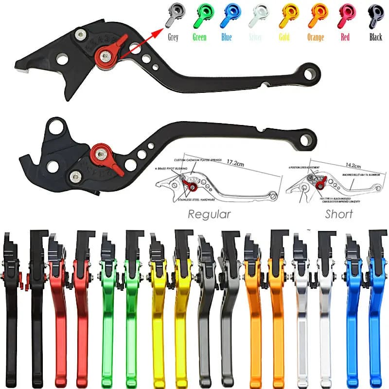 Breve e Lungo Per Suzuki SV1000/S 2003 2004 2005 2006 2007 Bandit 650 s 2015 TL1000R 1998- 2003 Del Motociclo di CNC Freno Leve di Frizione