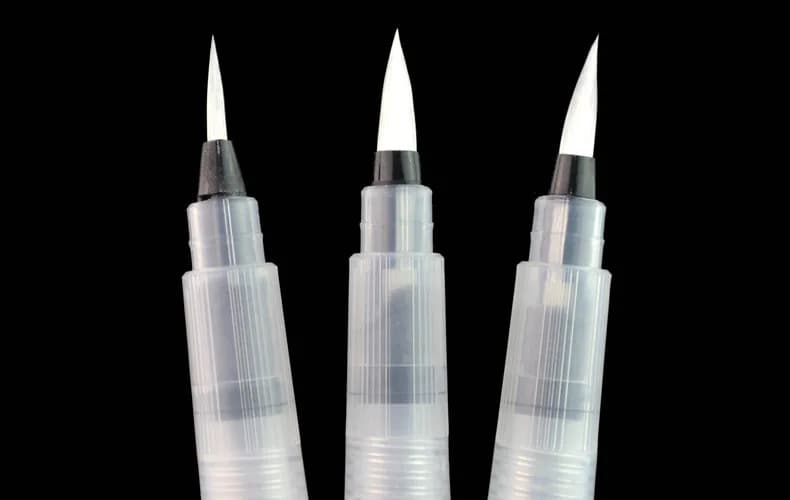 3pcs/set Refillable Paint Water Brush Watercolor Art Paint Brush Self Moistening Calligraphy Pen small/medium/large size art