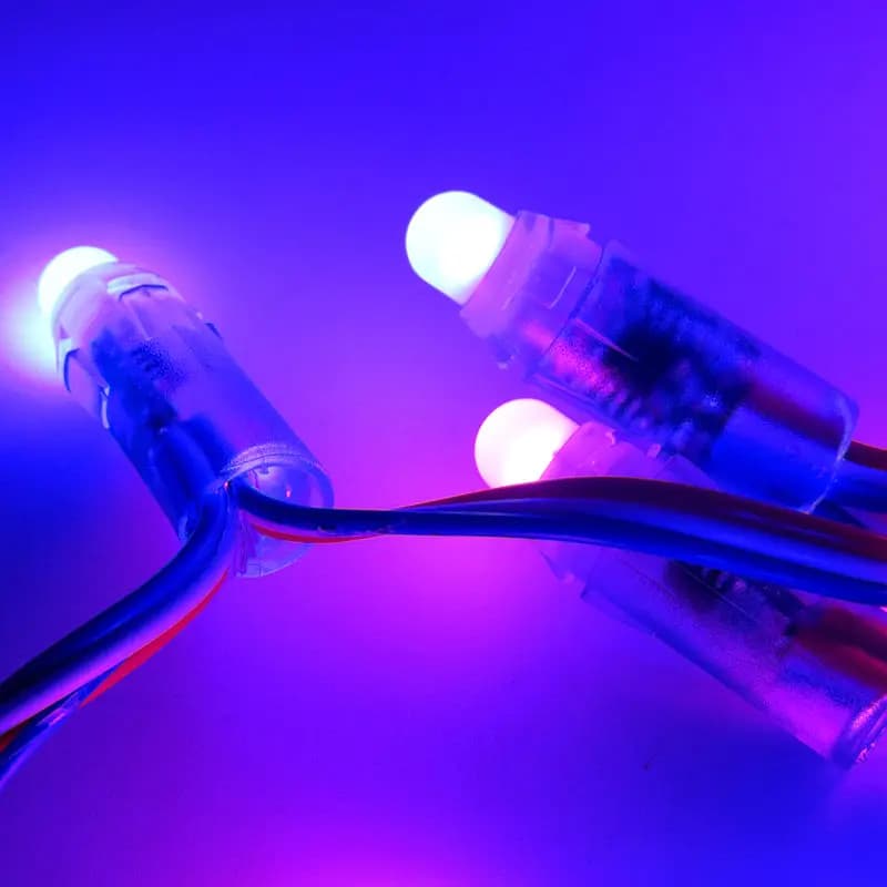 5V 12V WS2811 UCS1903 SM16703 12mm RGB Pixel String LED Modulo Luce Impermeabile IP68 Forma Rotonda 50 Pixel/stringa Lightbox