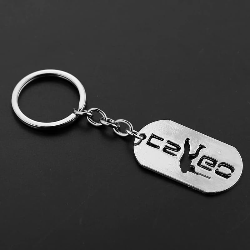 Portachiavi in Metallo CSGO, Catene Portachiavi in Lega per Uomo, Accessorio per Zaino del Gioco Counter-Strike GO, Portachiavi Maschile