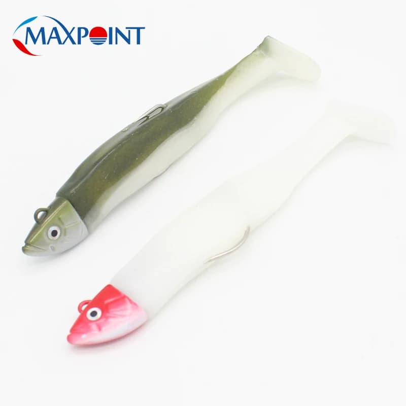 Hot-Vendita 4.5 pollici Texas Minnow 24g Richiamo Morbido Set per Costiera Esche Da Pesca Spigola Esca VIB Action khaki Colore Swimbait