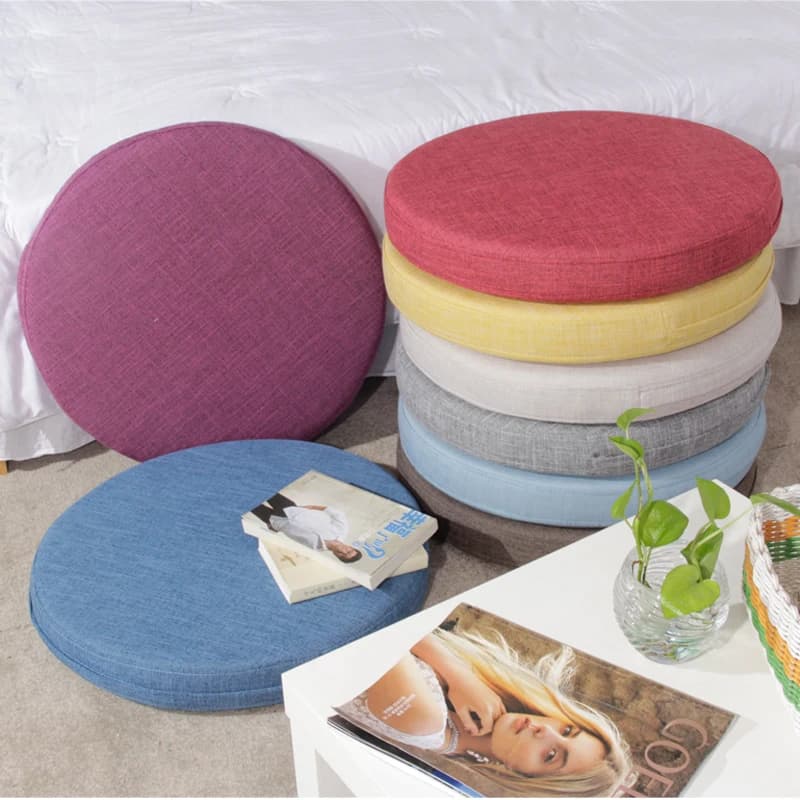 Removable and Washable Round Chair Cushions, Household Meditation Cushion, Thickening Seat Cushions