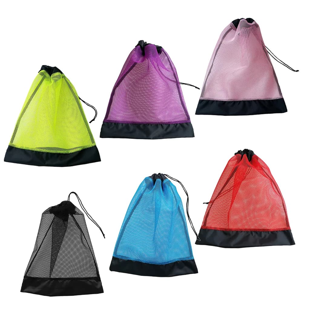 Durable storage bag with compact mesh coulisse for scuba diving Snorkeling swimming mask fins glasses equipment for tools
