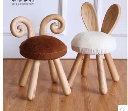 bianco/marrone Cuscino per sgabello solido per bambini cuscino rotondo in velluto cuscino per sedile esclusa sedia