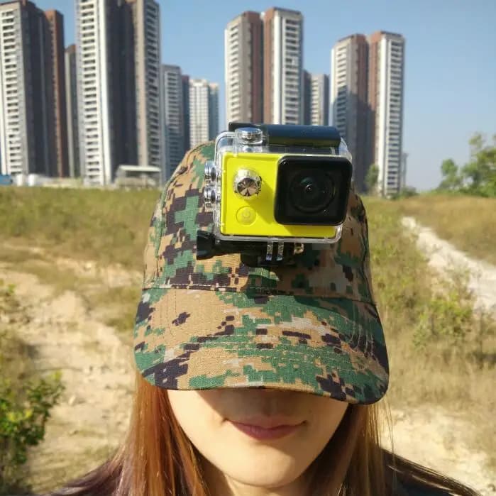Accessories: Sun Hat Band, Hat and Base for Gopro Cameras Hero 131211098, Xiaomi Yi 4K, SJCAM SJ4000/6/8/10, EKEN H9, One X3/4