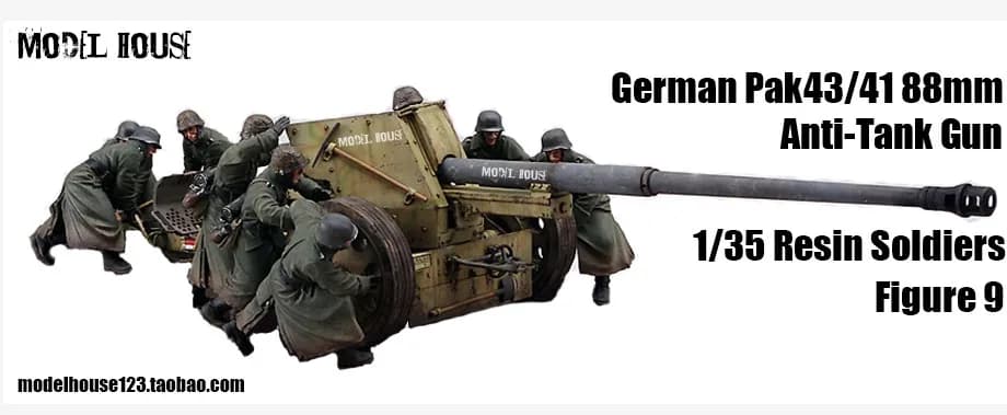 Kit modello 1/35 kit resina artiglieria (9 gruppi) 400