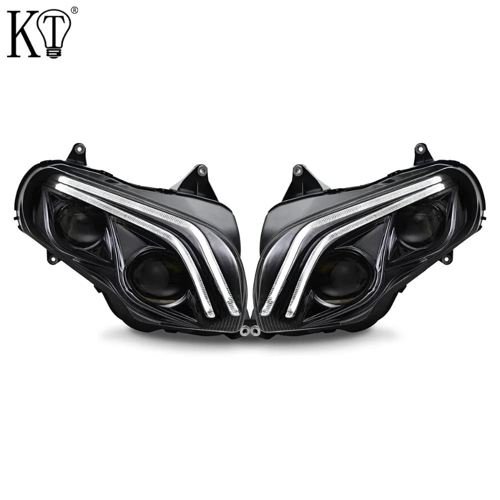 Gruppo faro a LED completo per moto KT per faro anteriore Honda Goldwing F6B 2013-2016 completato