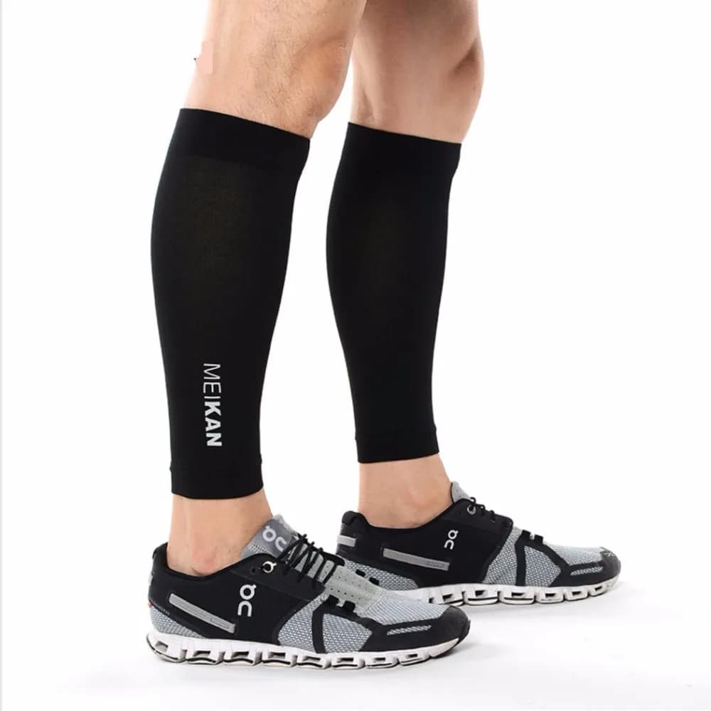 Brand New Gara di Energia di Compressione Manica Vitello Ridurre Muscolare oscillazioni Stinchi Guardie Degli Scaldini del Piedino per Corsa e Jogging Da Jogging Basket