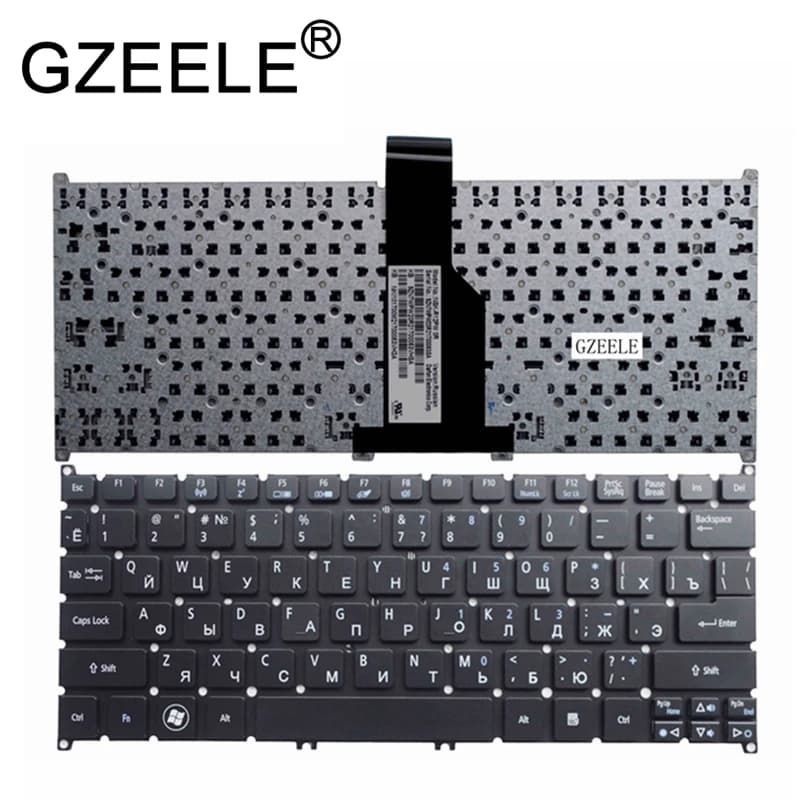 GZEELE RU/US/FR Tastiera Del Computer Portatile per ACER Aspire S3 S3-391 S3-951 S3-371 S5-391 Uno 725 756 Travelmate B1 B113 B113-E B113-M
