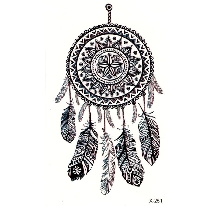 Dreamcatcher Waterproof Temporary Tattoos Men Body Arts flash tattoo Sexy Product Beauty Feather Makeup Tatoo