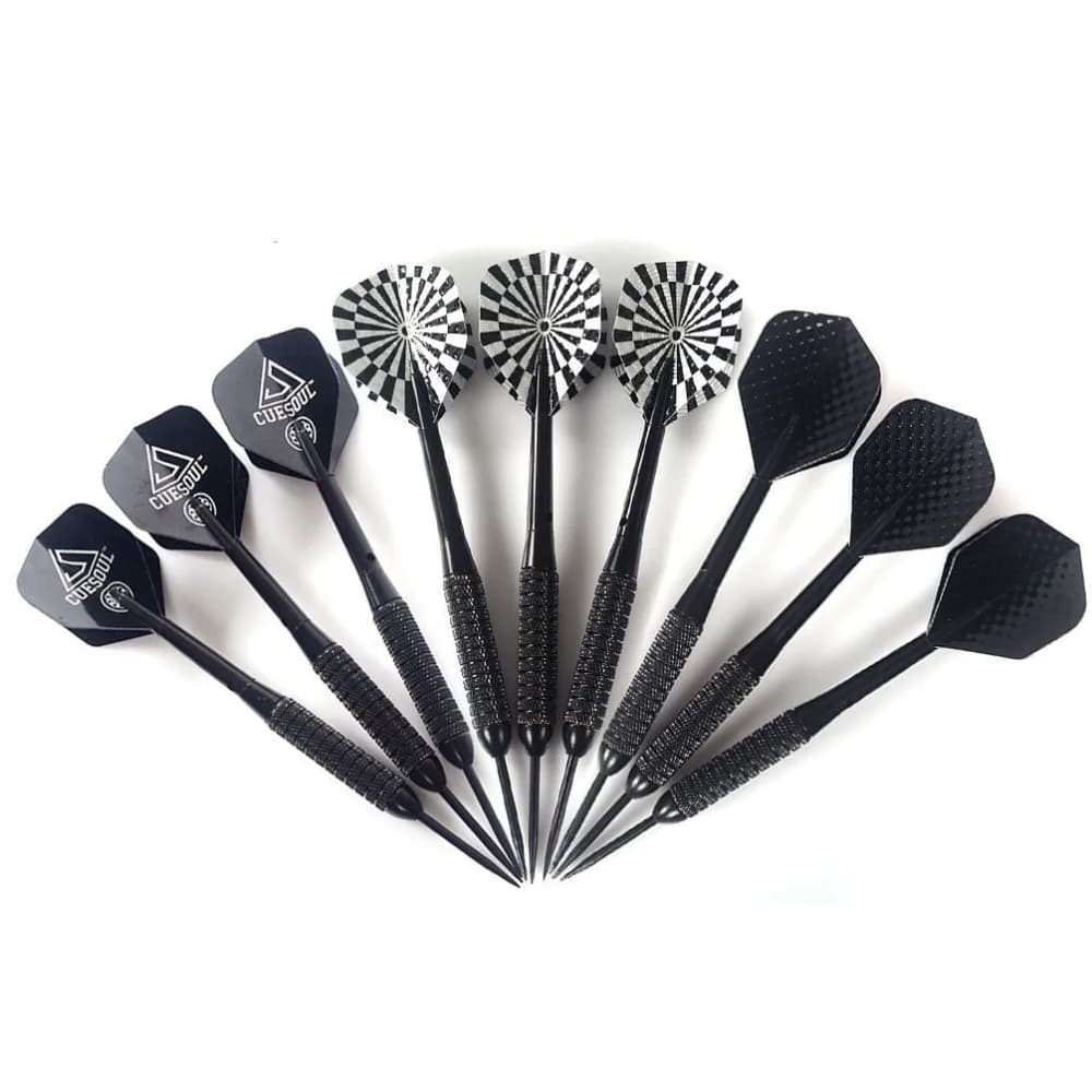 CUESOUL 6 pezzi/set di freccette professionali 23g con punta in acciaio con aste in nylon Voli Poly Pro