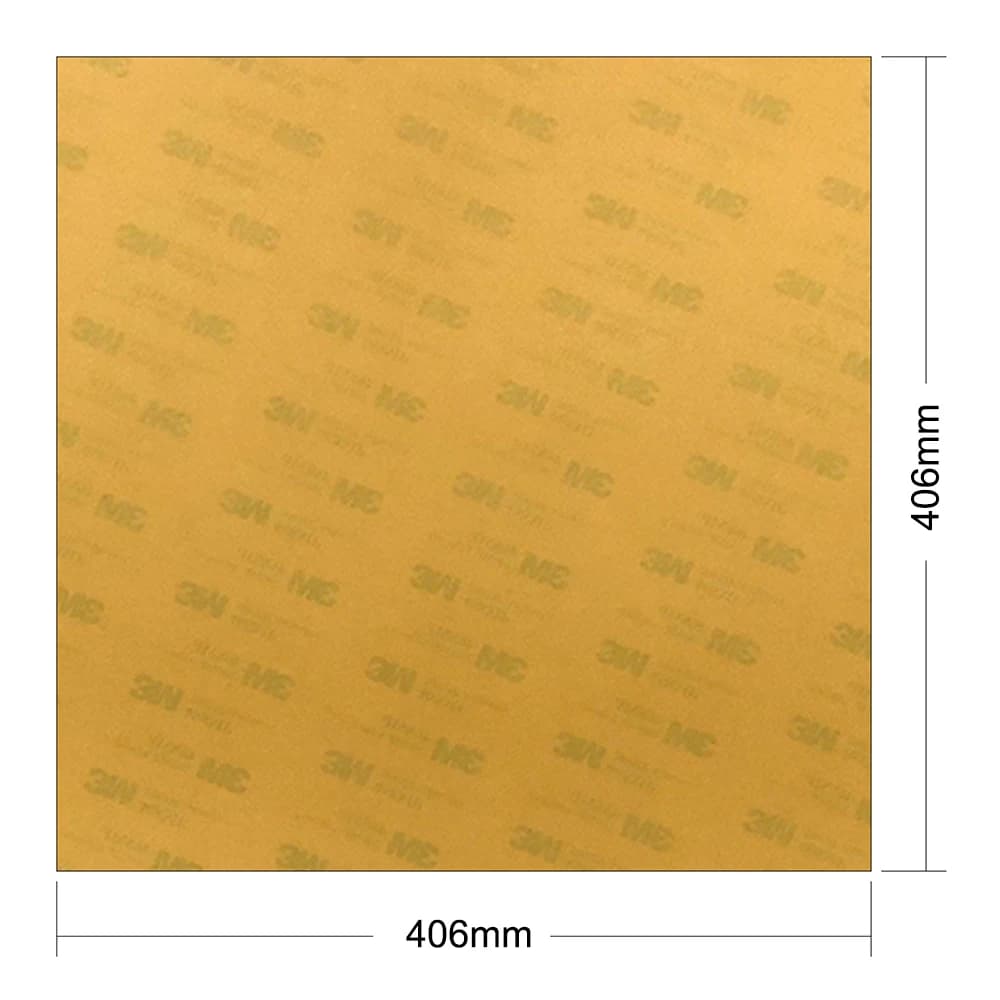 PEI ENERGETIC Sheet 16" x 16" (406 x 406mm) Thickness 0.2mm for 3D Printing Surface Ultem 1000 for 3D Printer Heater