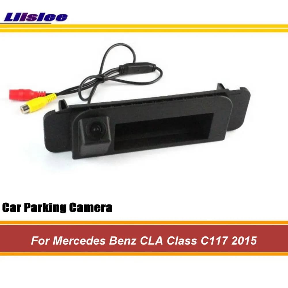 Telecamera Posteriore HD CCD Integrata nella Maniglia del Bagagliaio per Mercedes Benz Classe C W205 CLA C117 2014-2024
