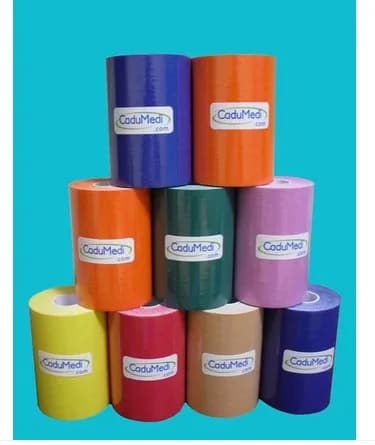 2 rotoli di nastro kinesiologico da 10 cm x 5 m per la cura sportiva, supporto per la schiena, sollievo dal dolore al ginocchio, nastro protettivo per caviglia e artrite.