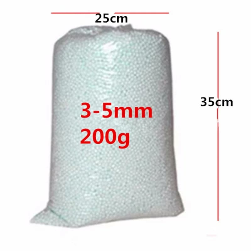 200g Natale All'ingrosso Palline di schiuma bianche beanbag riempitivo per bambini cuscino per dormire Bean Bag sedia divano Bead Filler palla di polistirolo