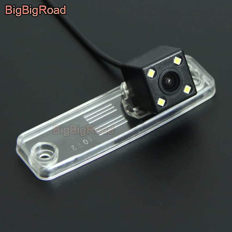 BigBigRoad Telecamera posteriore per auto per Toyota Land Cruiser Prado LC150 J150 (versione asiatica senza ruota di scorta sulla porta) innova 2013-2015